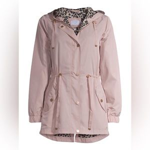 Time and Tru pink rain jacket